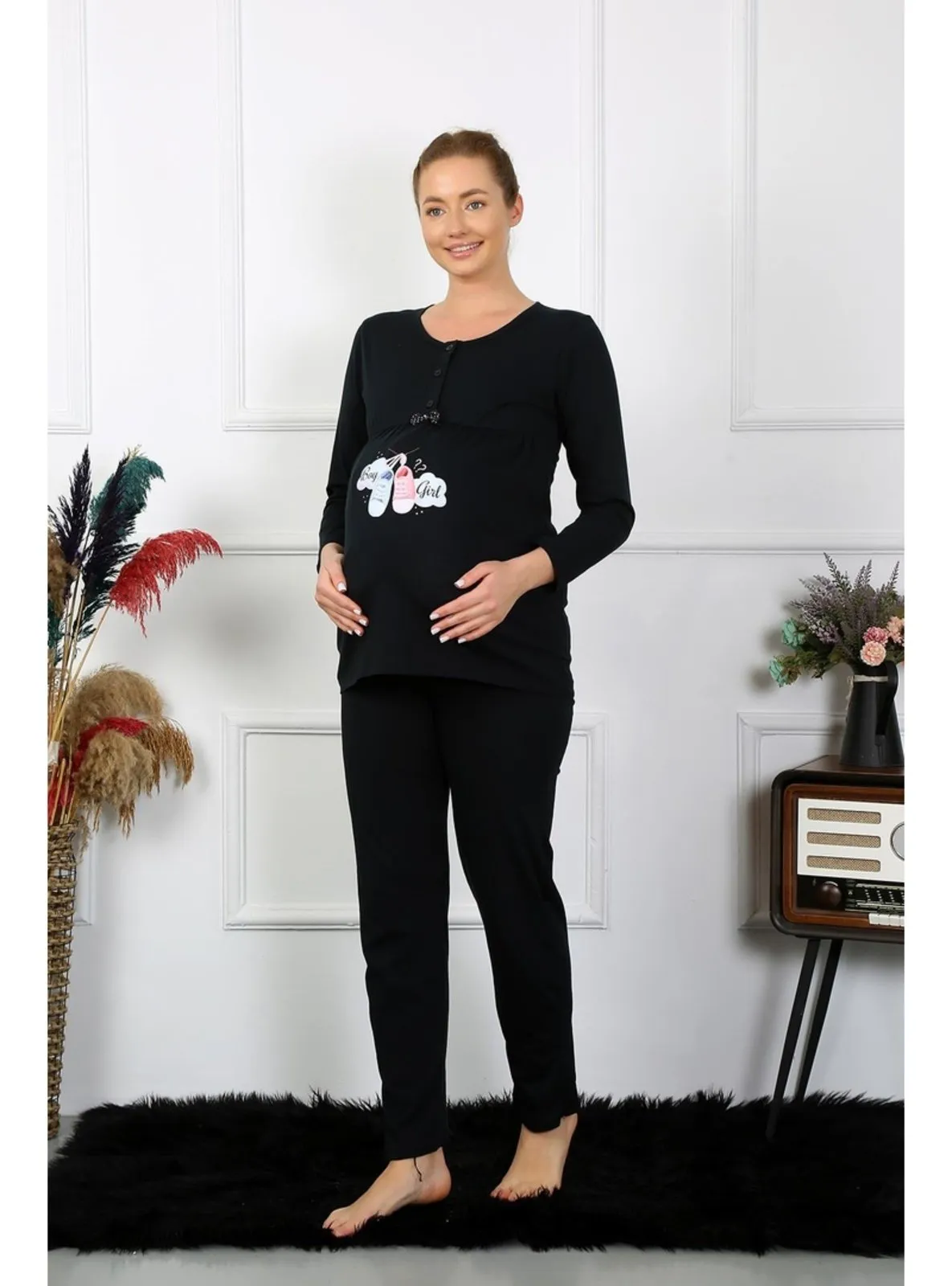 Black - Maternity Pyjamas