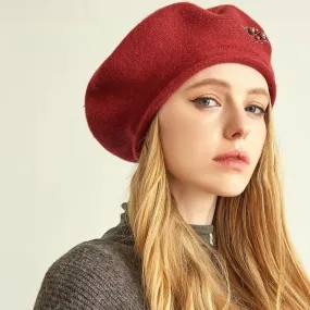 Béret en laine et cachemire