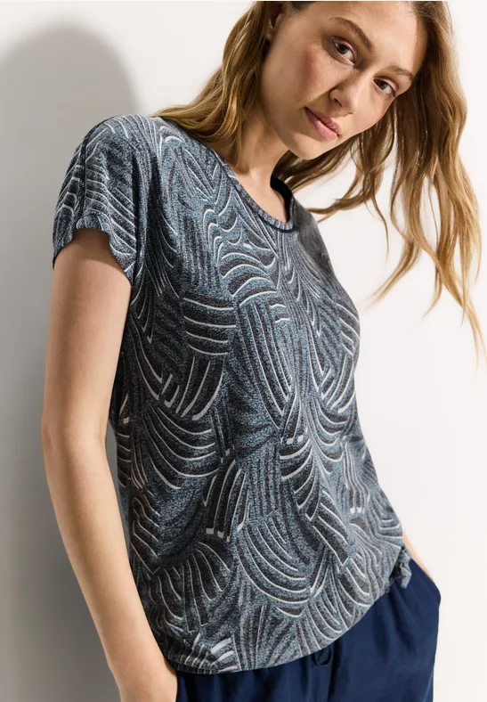 CECIL T-shirt look burn-out 