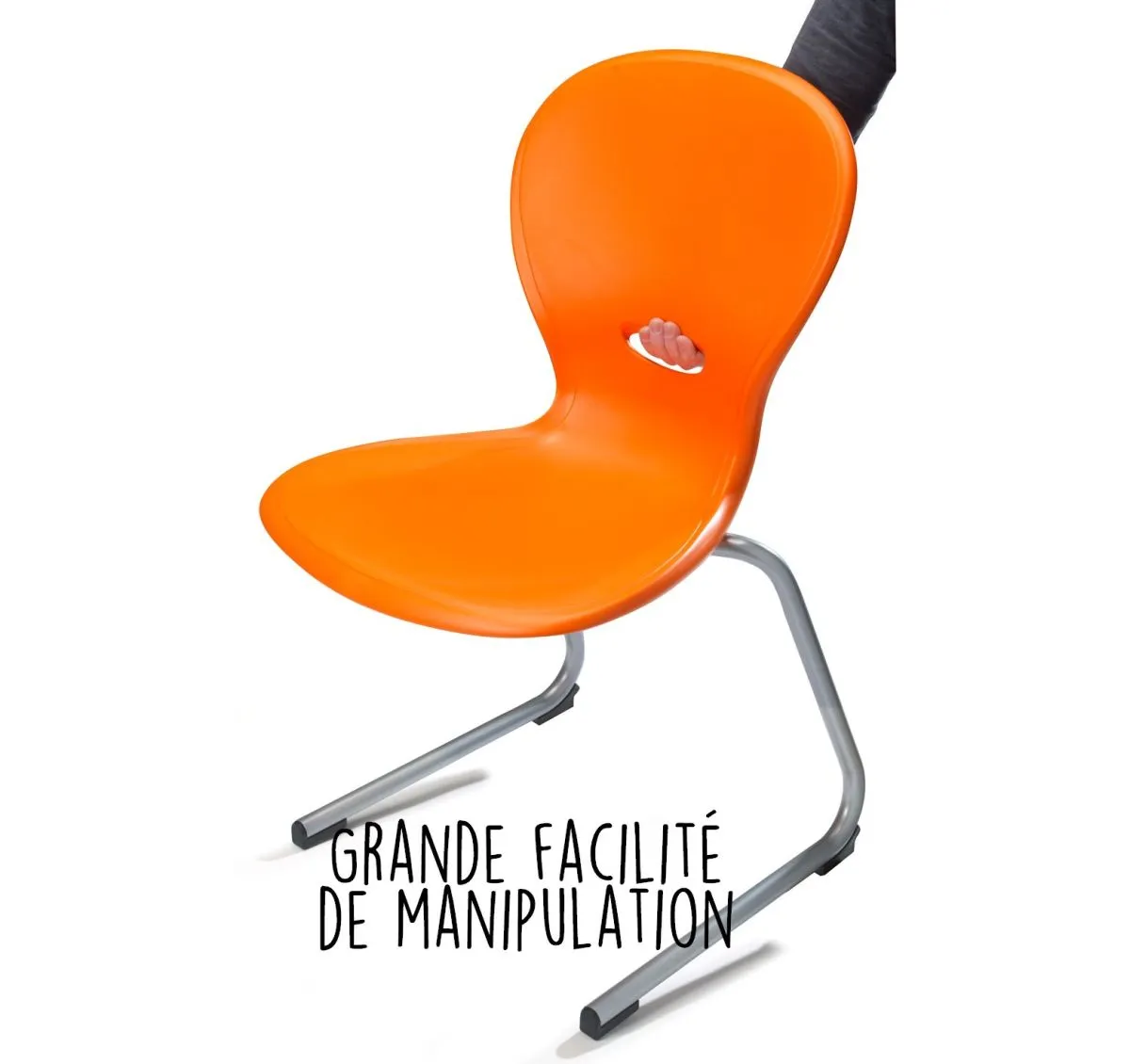 Chaise Fourmiz 4 pieds - Coloris Ciel