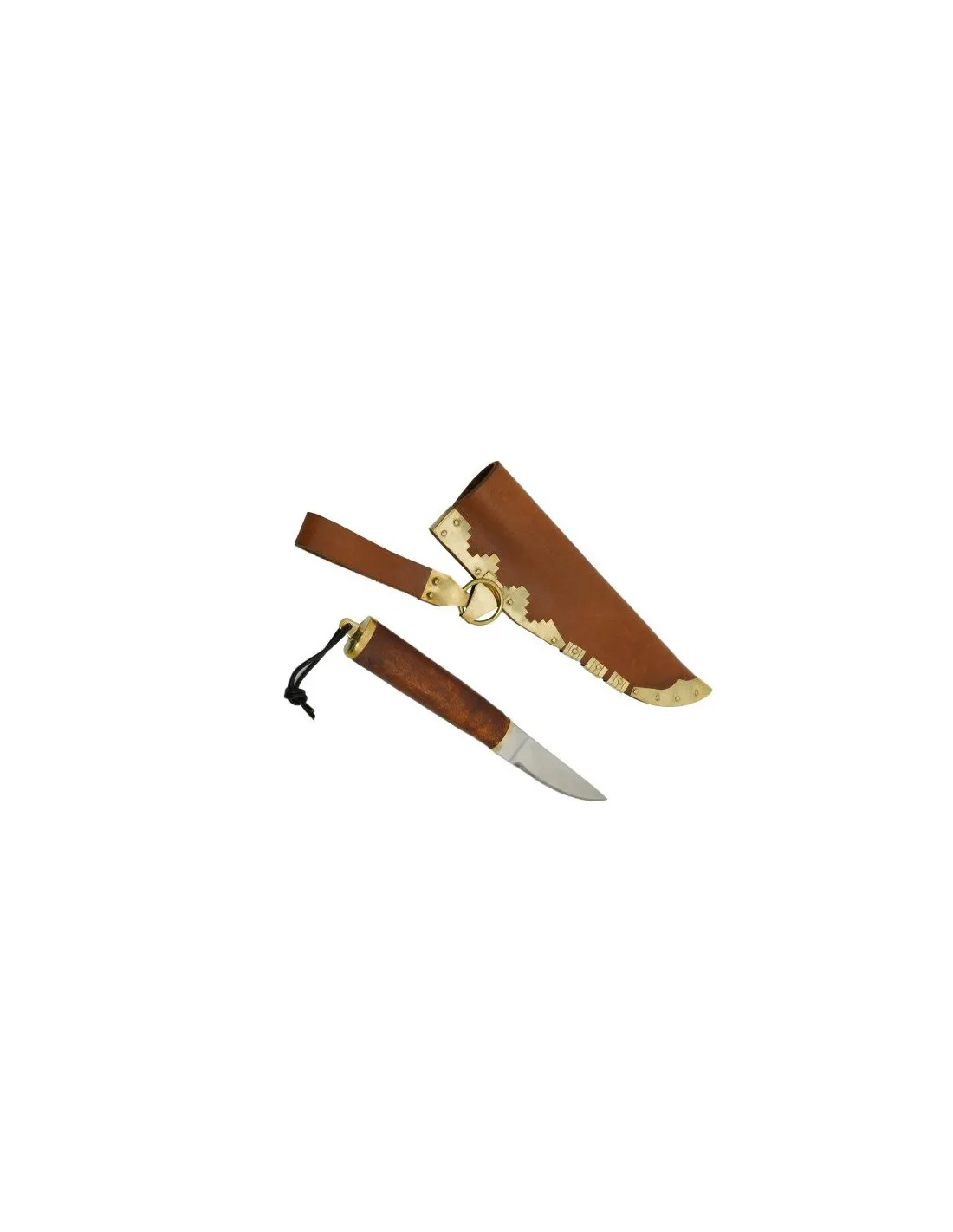 Couteau Viking avec étui en cuir véritable ⚔️ Boutique Épées