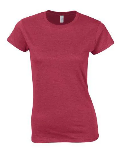 Lot de 3 T-Shirts Gildan 64000L Softstyle à Col Rond Pour Femme