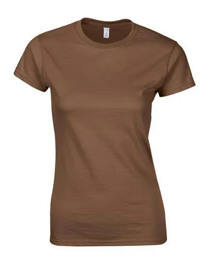Lot de 3 T-Shirts Gildan 64000L Softstyle à Col Rond Pour Femme