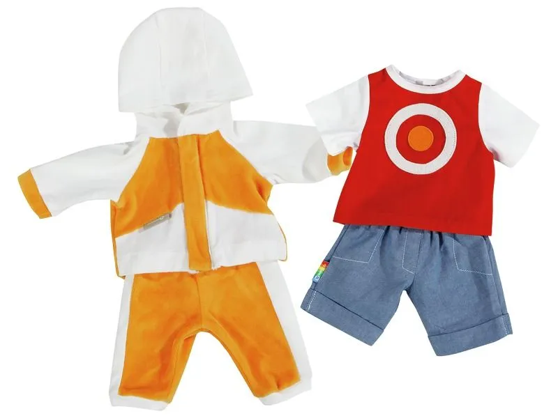 LOT TENUE SHORT CIBLE ET TENUE SPORT Poupée