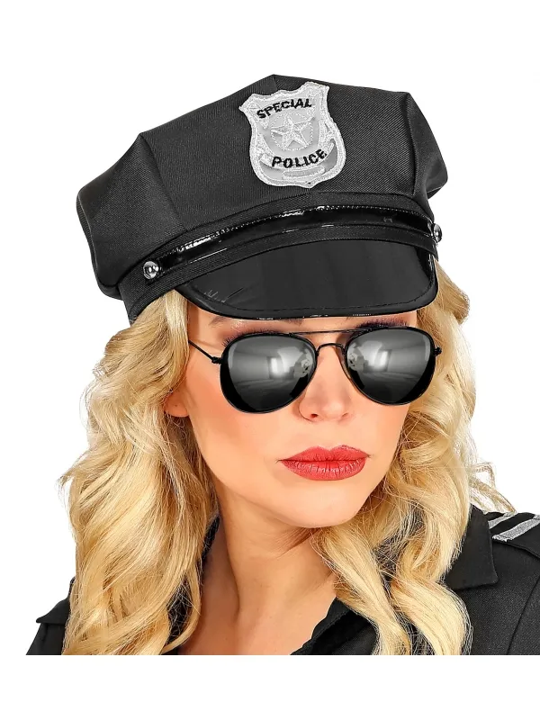 Lunettes Policier avec Verres Miroir - Un Look Infaillible