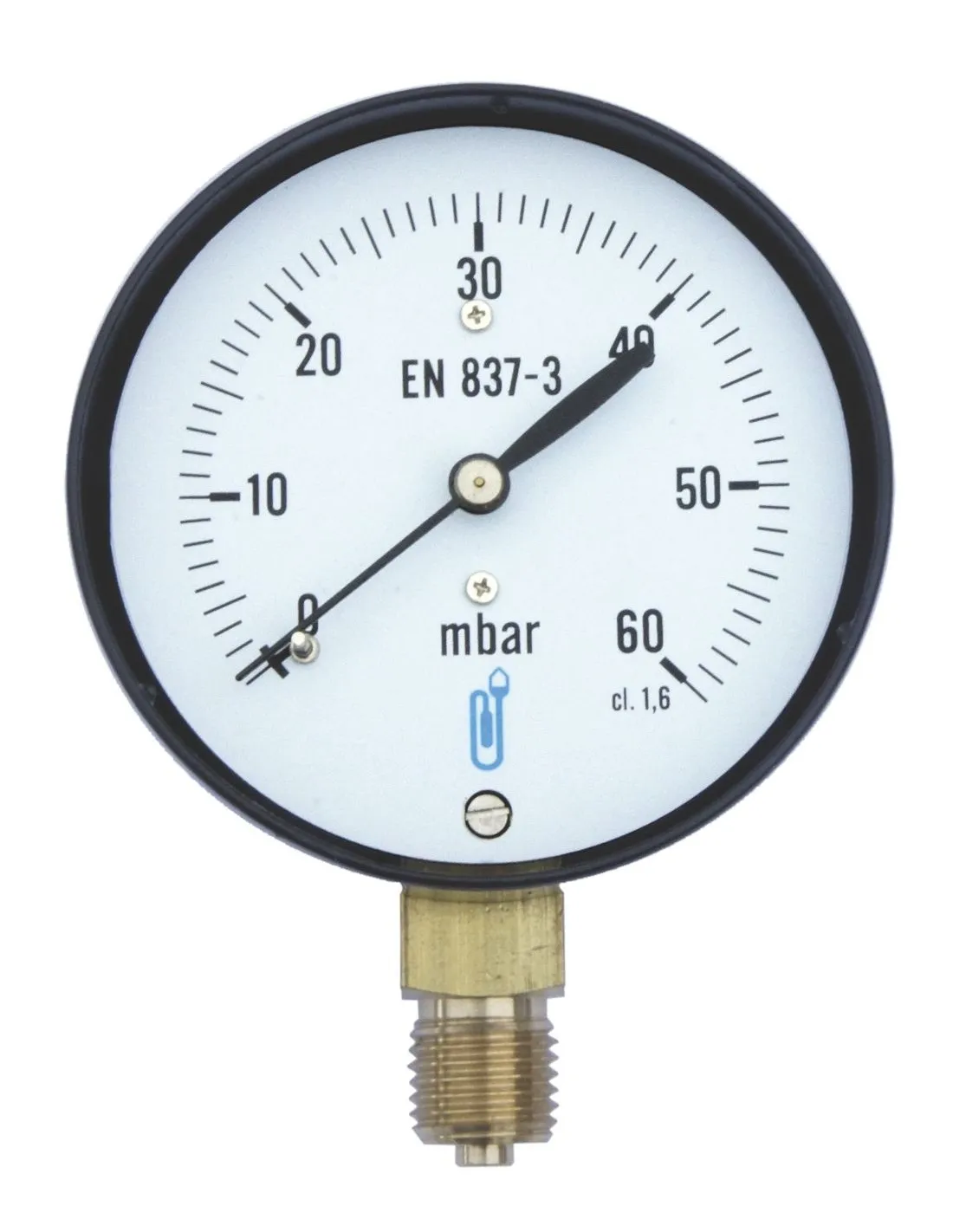 Manometre gaz d63 rv1/4 60mb-