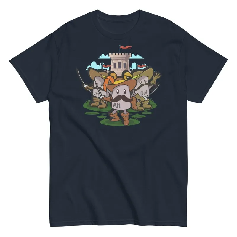 Mousquetaires Ctrl Alt Del Geek - T-SHIRTS