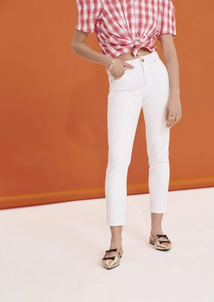 Pantalons & Jeans TARA JARMON Femme | Jean slim John blanc