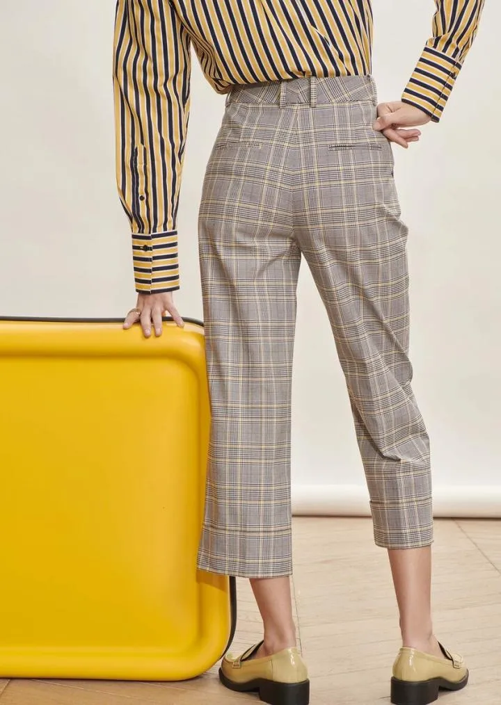 Pantalons & Jeans TARA JARMON Femme | Pantalon Piper noir en tartan