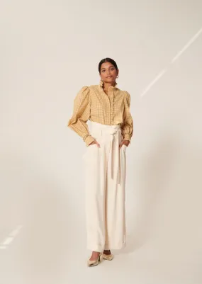 Pantalons & Jeans TARA JARMON Femme | Pantalon Pyla écru en crêpe