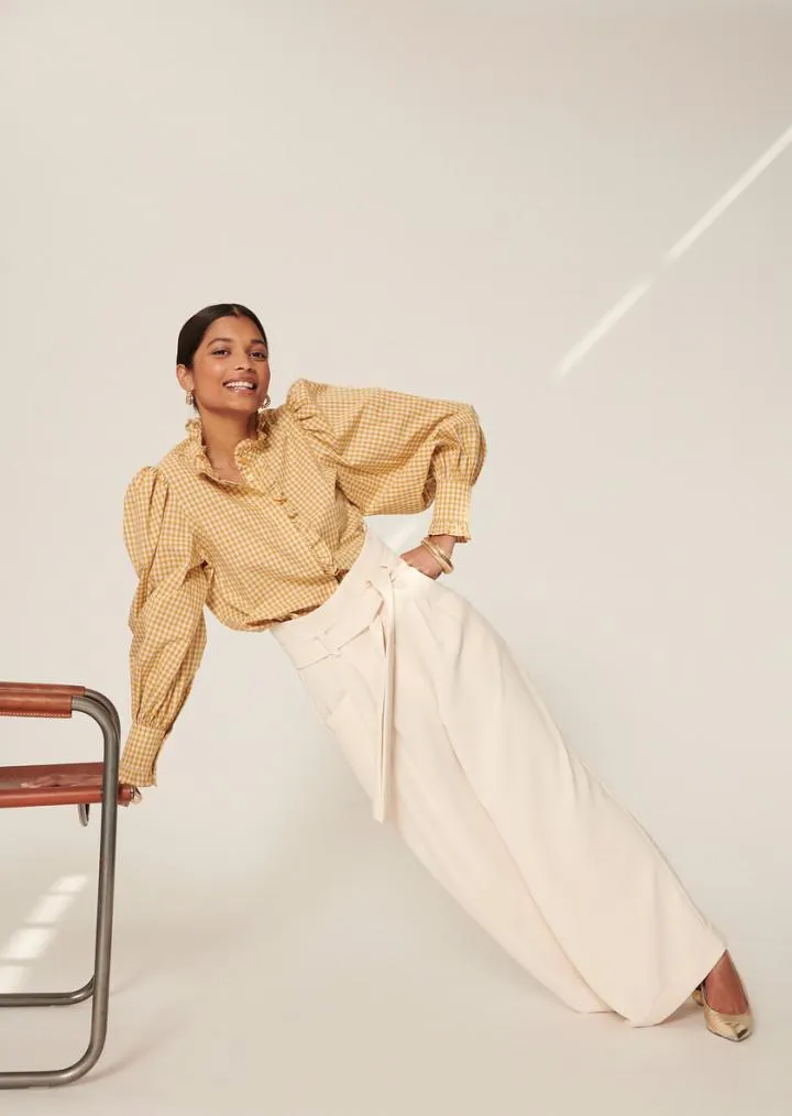 Pantalons & Jeans TARA JARMON Femme | Pantalon Pyla écru en crêpe