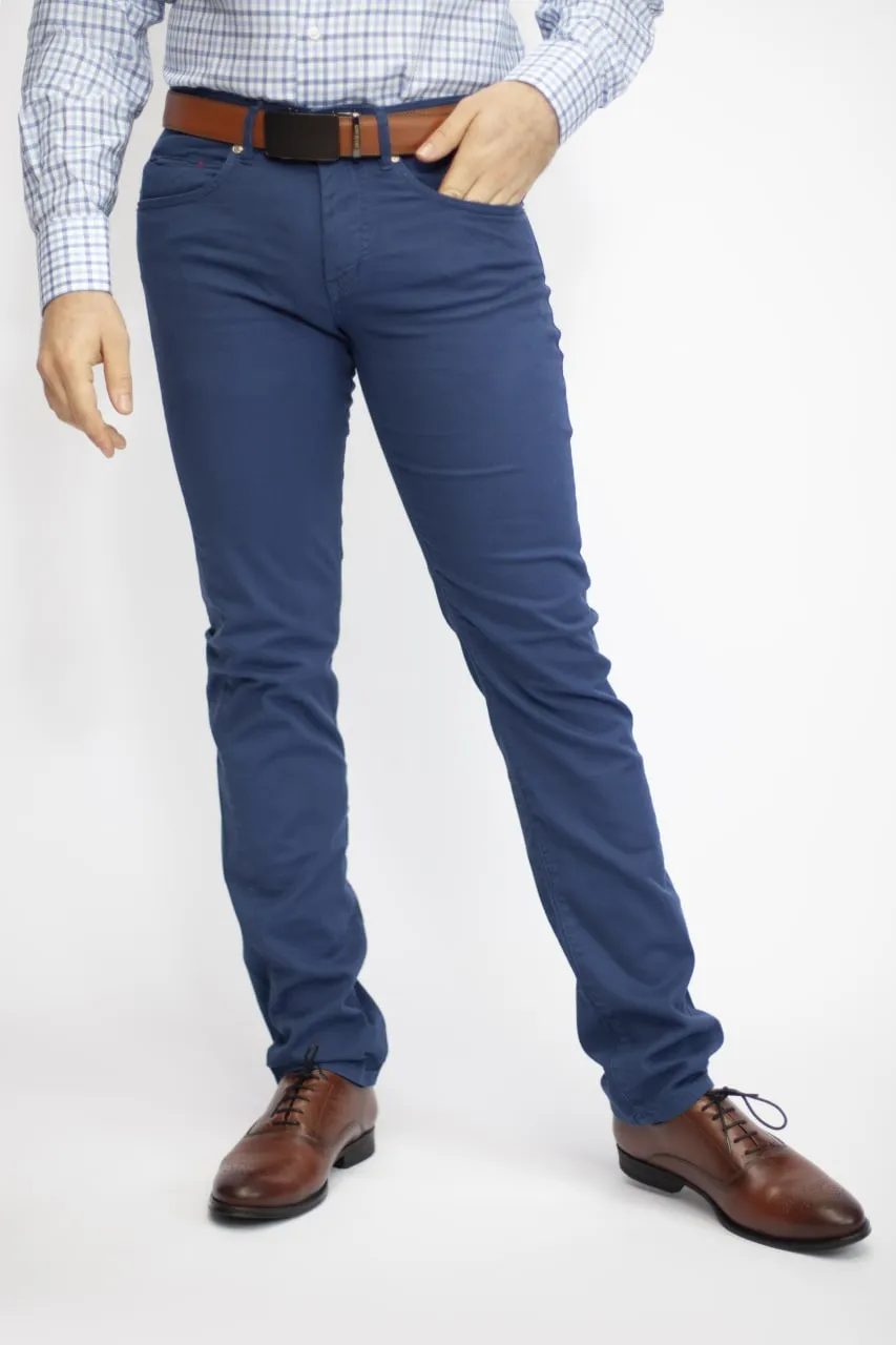 Pantalons Toile Bleu Marine