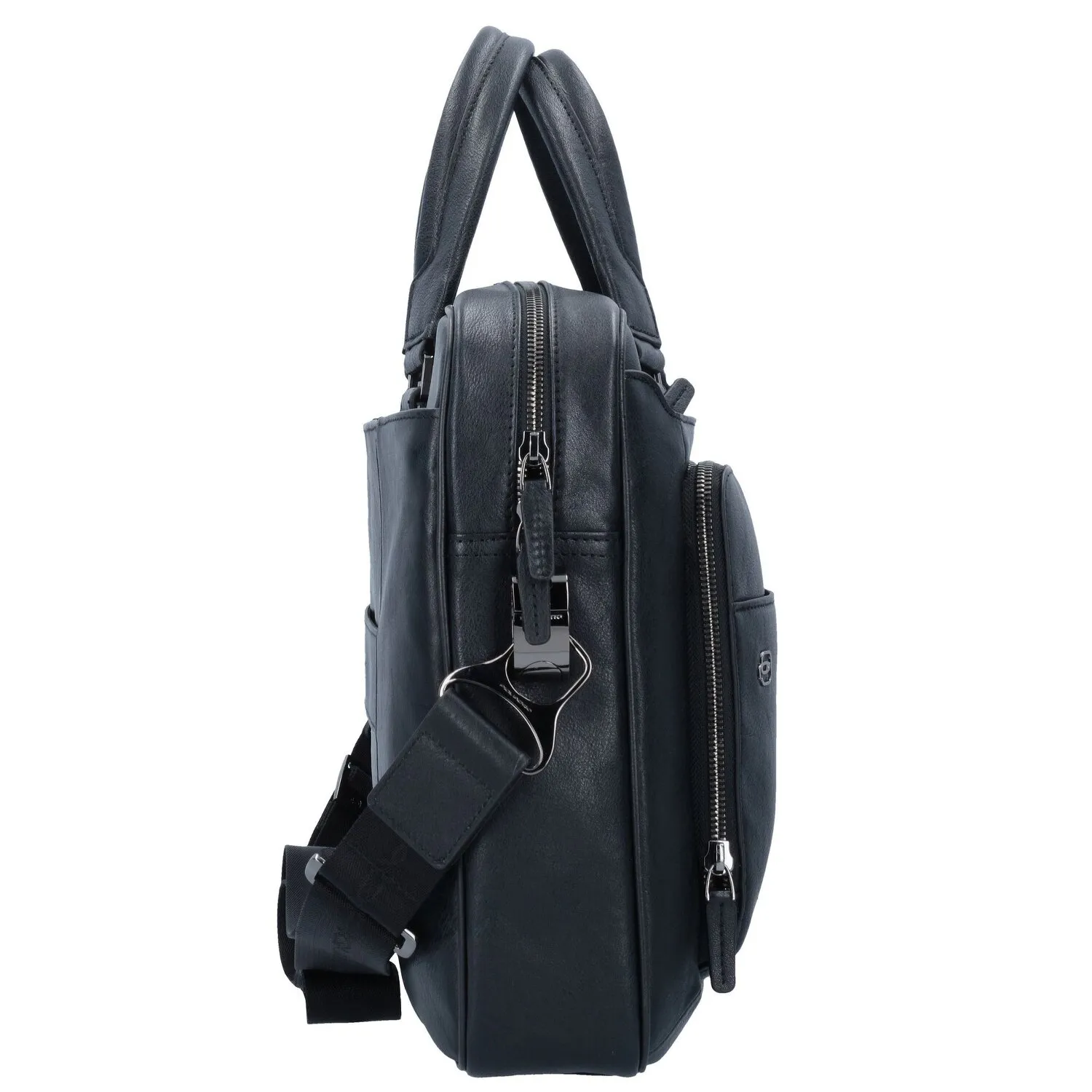 Piquadro Black Square Porte-documents en cuir 39 cm Compartiment pour ordinateur portable