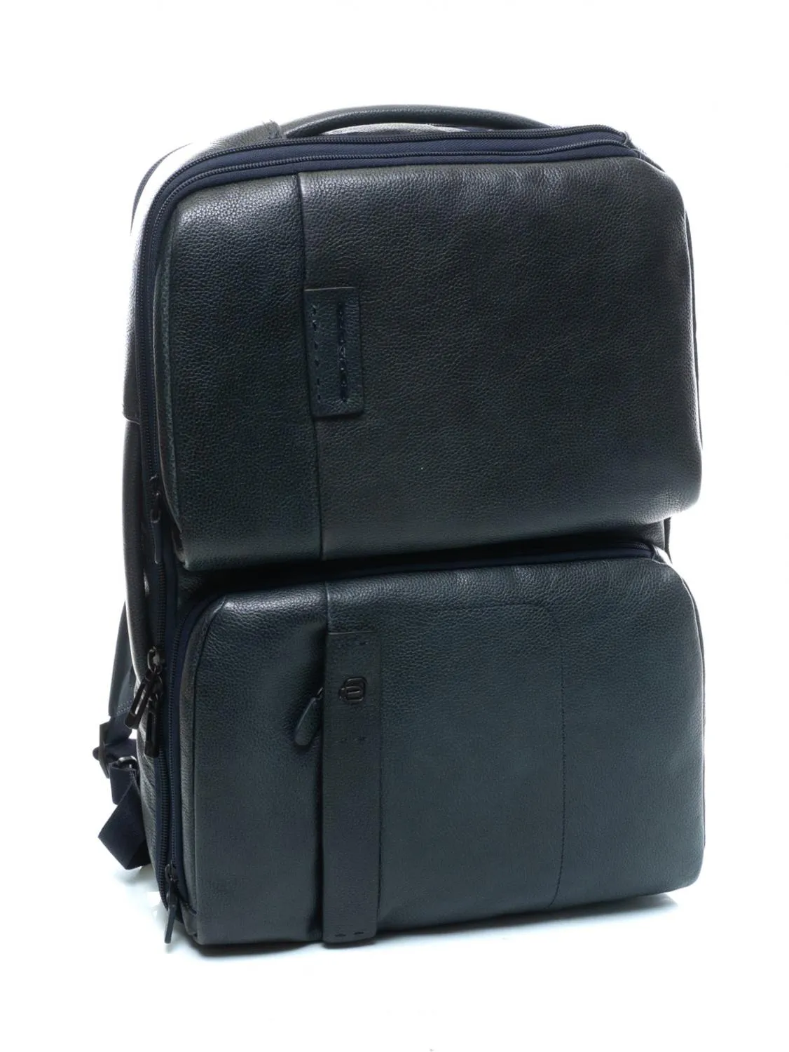 Piquadro P15 Plus Sac À Dos En Cuir Pour Pc 17" Bleu - Achetez À Prix Outlet!