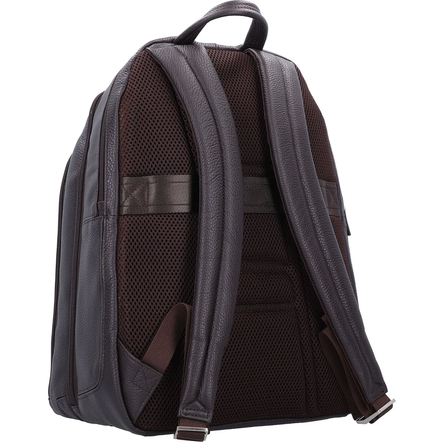 Piquadro Sac à dos en cuir Vibe 43 cm, compartiment pour ordinateur portable