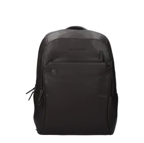 PIQUADRO SACKPACKS ET MOS MENS MEN CUIR BRORN / MORO Tête