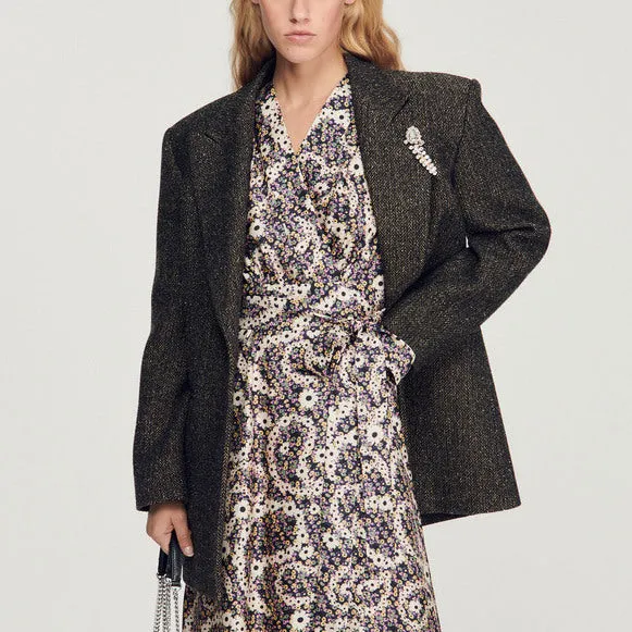 Robe longue à imprimé cachemire