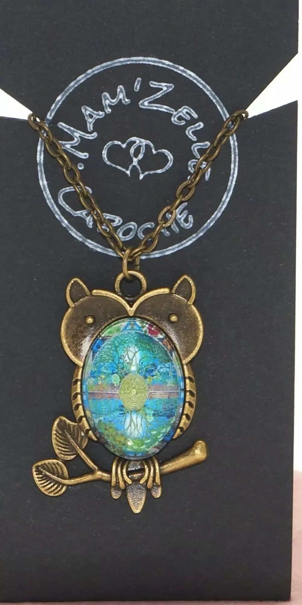 Sautoir bleu hipppie chic Mam'Zelle Caboche