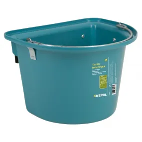 SEAU MANGEOIRE PLASTIQUE AQUAMARIN AVEC CROCHETS ET ANSE
