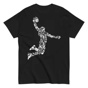 Silhouette de Joueur avec Icônes - T-SHIRTS
