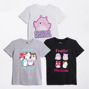 Squishmallows T-Shirts Fille Multicolore