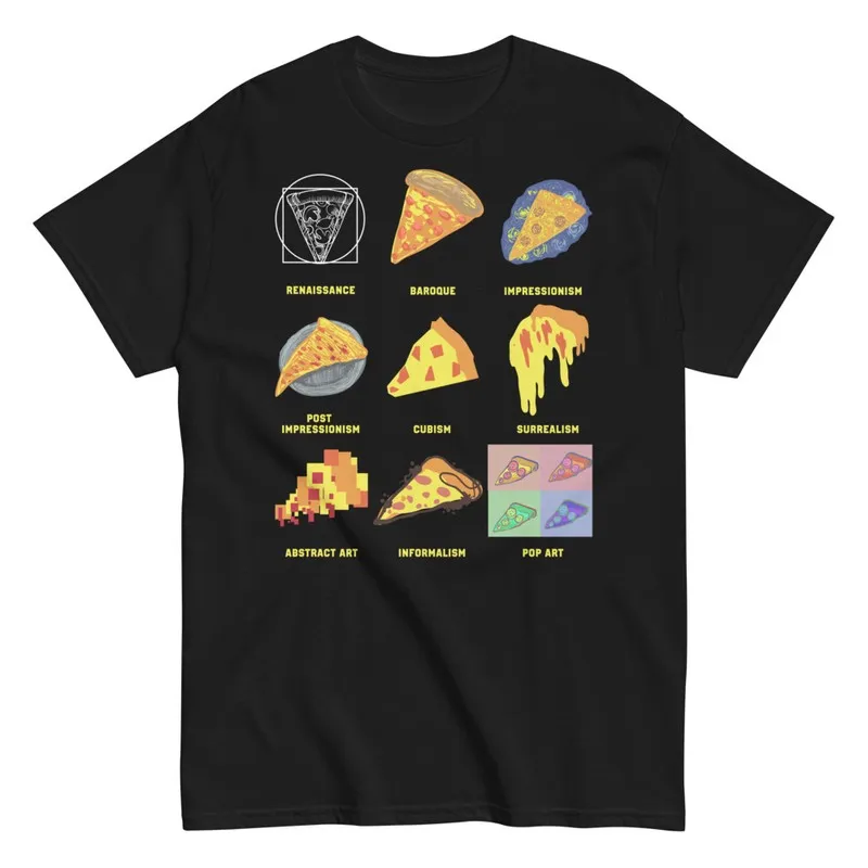 Styles d'Art avec Pizza - T-SHIRTS