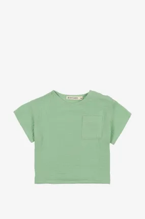 T-shirt en gaze bébé Coachella Matcha