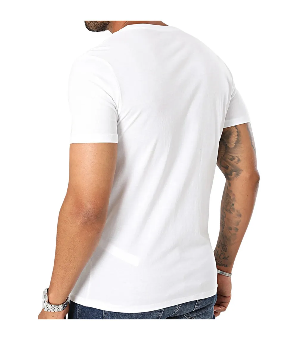 T-shirts col v Diesel en coton avec manches courtes gris chiné, lot de 3 