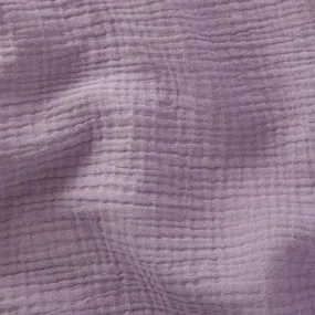 Tissu double gaze gaufrée lilas clair - Henry & Henriette