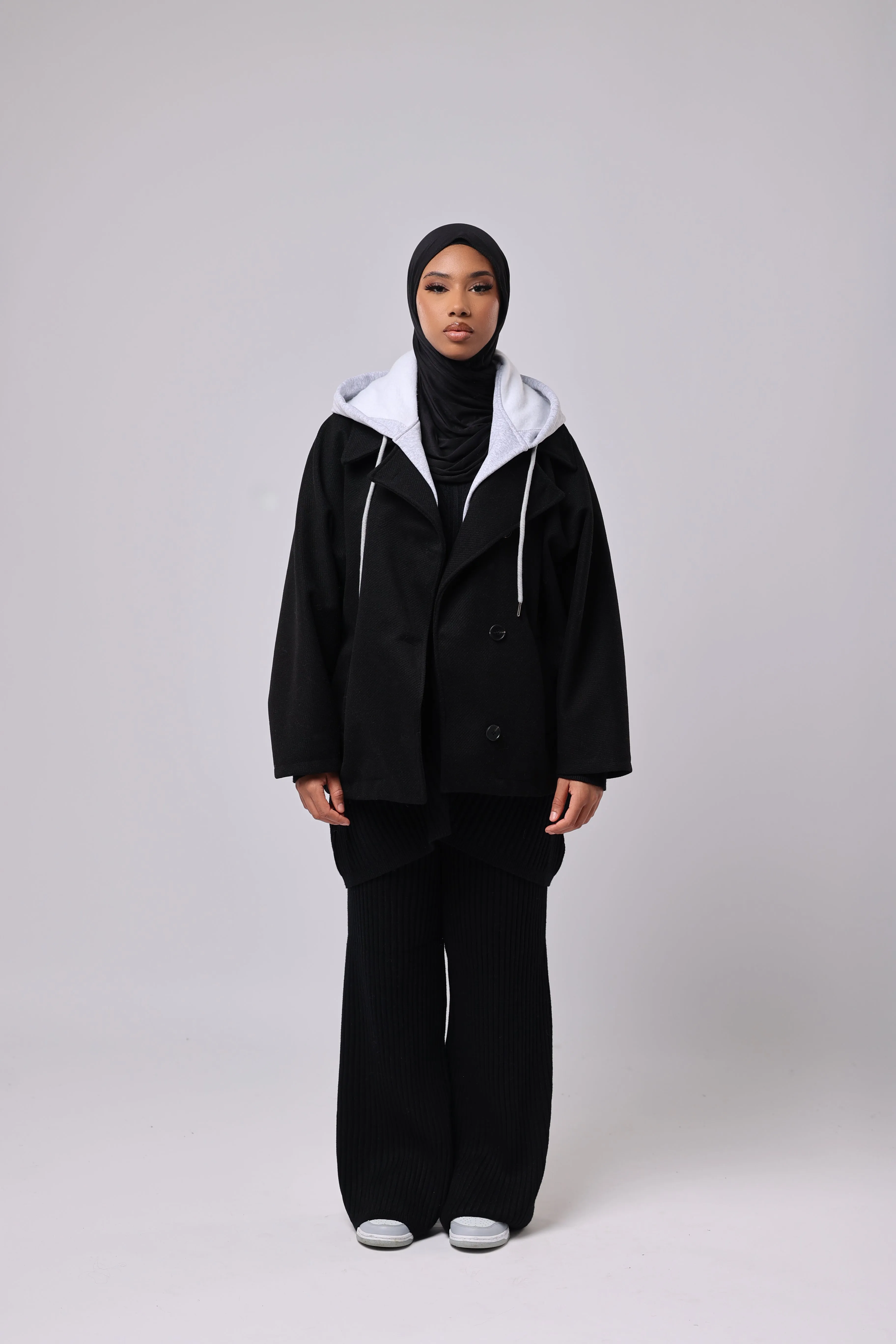 VESTE BOUTONNE  CAPUCHE