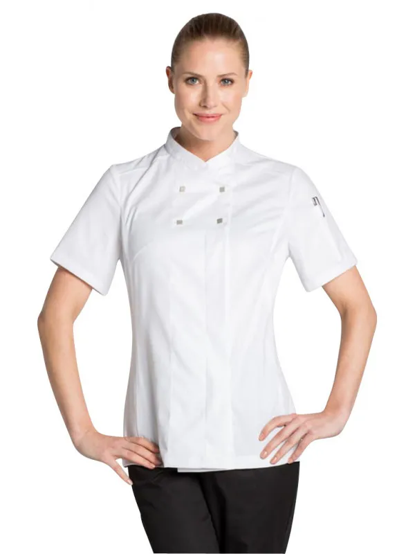 Veste cuisine blanche Lady Chef Look