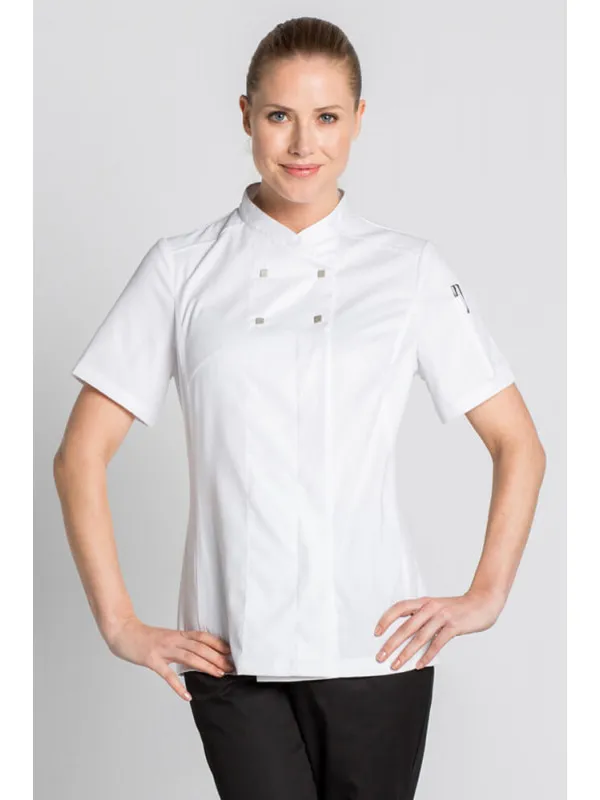 Veste cuisine blanche Lady Chef Look