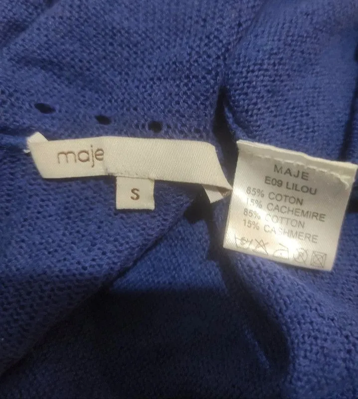 Veste Maje coton/cachemire