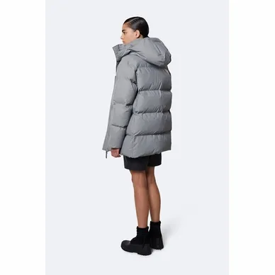 Veste RAINS Hooded Puffer Coat Rock