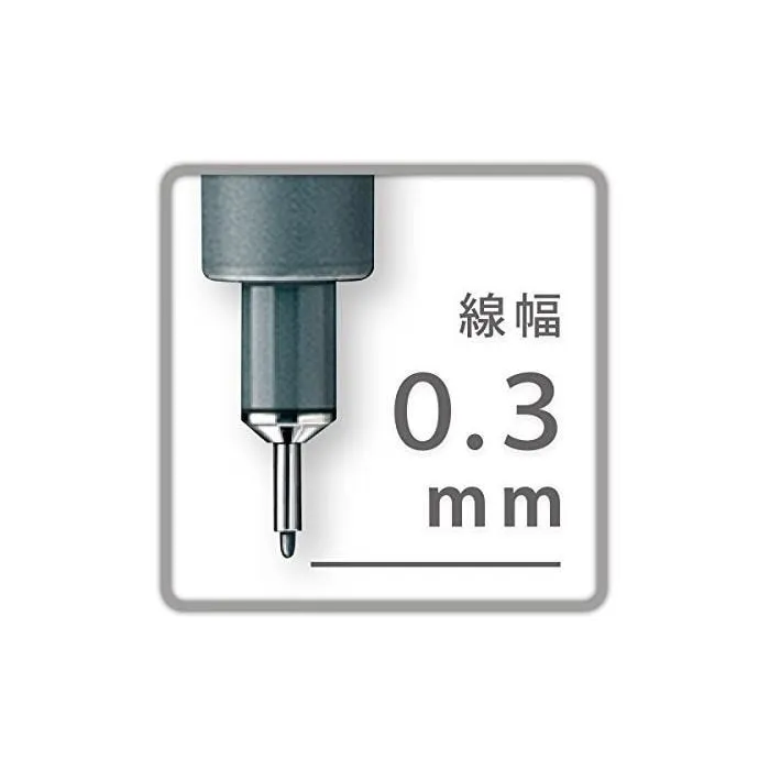 étui de 6 Feutres à pigment 0,3 mm